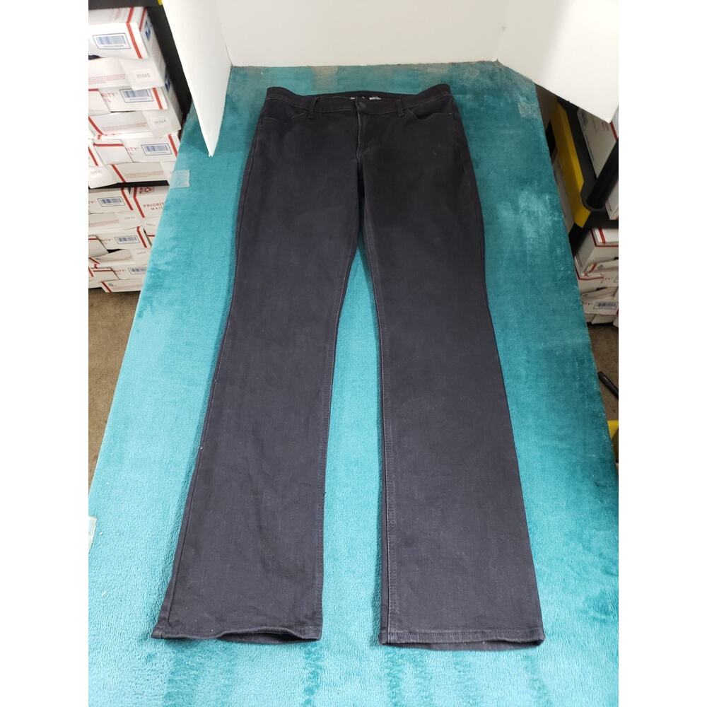 Old Navy Jeans Size 10 Womens Black Stretch Pants Denim Mid Rise Bootcut - Picture 2 of 12